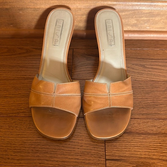 Unisa Tan Mule Heels - Picture 1 of 5
